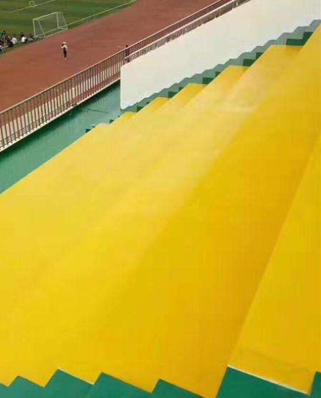 银川球场台阶翻新修补改造